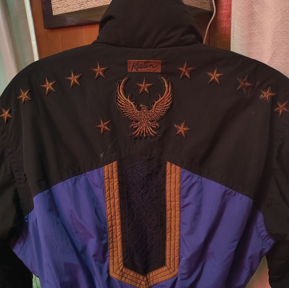 Rare vintage kaelin embroidered ski suit size 12